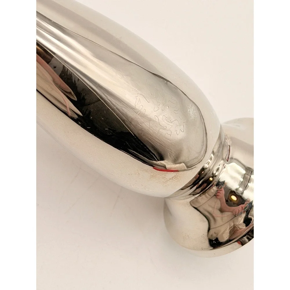 Vintage Silver Plated Bud Vase Etched Floral Design 6 Inch Trumpet Style Decor